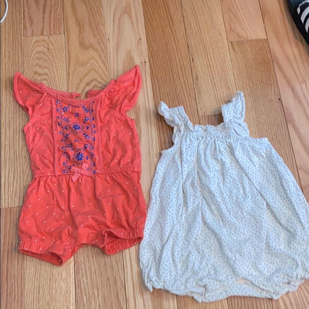 0-3 month baby romper bundle